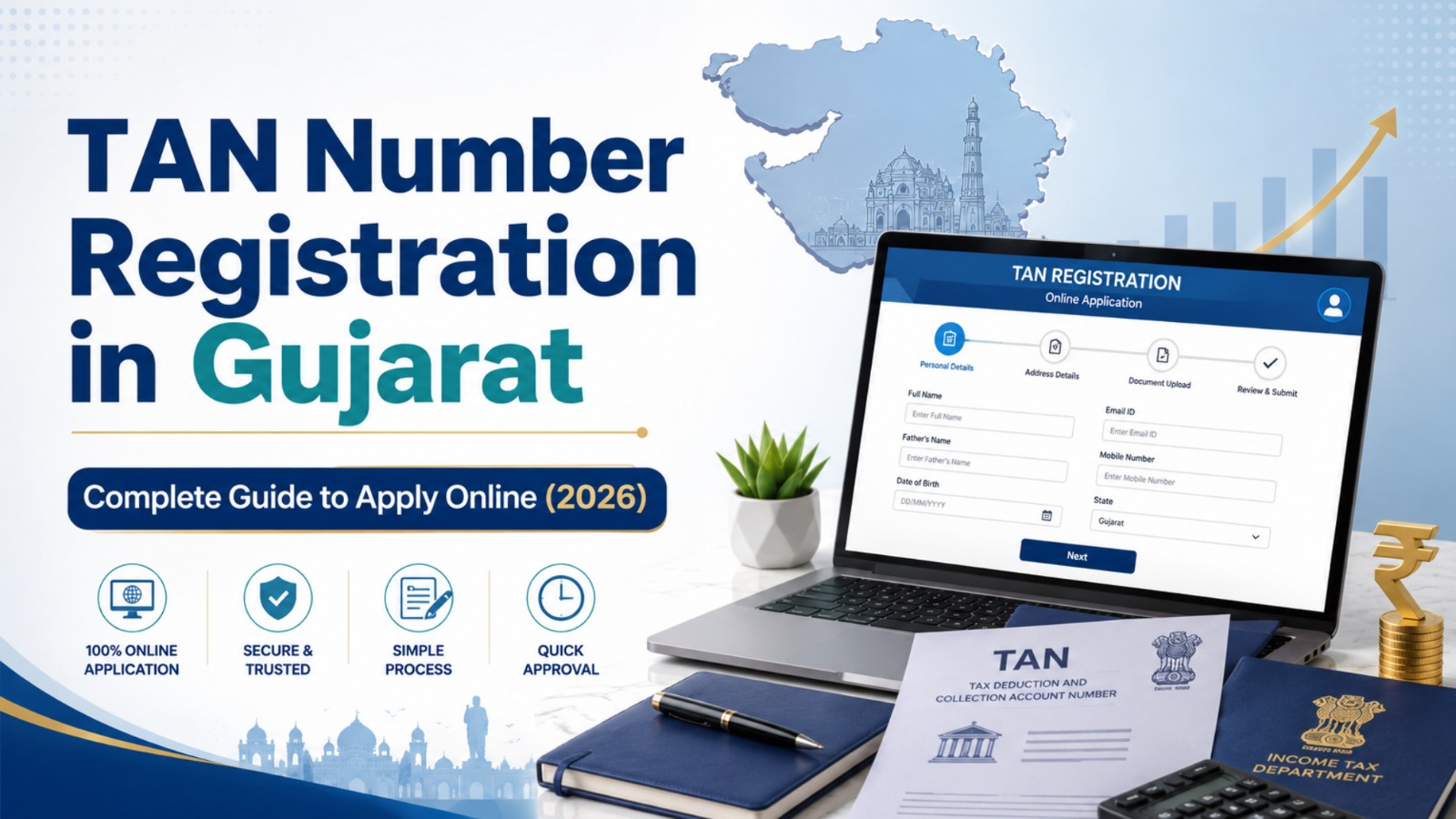 TAN Number Registration in Gujarat: Complete Guide to Apply Online (2026)